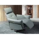 MINERVA prémium bőr relaxfotel - türkiz