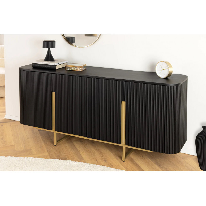 VILAS exkluzív mangófa komód - 160cm - fekete