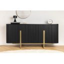 VILAS exkluzív mangófa komód - 160cm - fekete