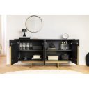 VILAS exkluzív mangófa komód - 160cm - fekete