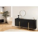 VILAS exkluzív mangófa komód - 160cm - fekete