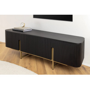 VILAS exkluzív mangófa TV-szekrény - 160cm - fekete