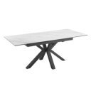 ETERNITY bővíthető kerámia étkezőasztal - 160-200cm - márvány