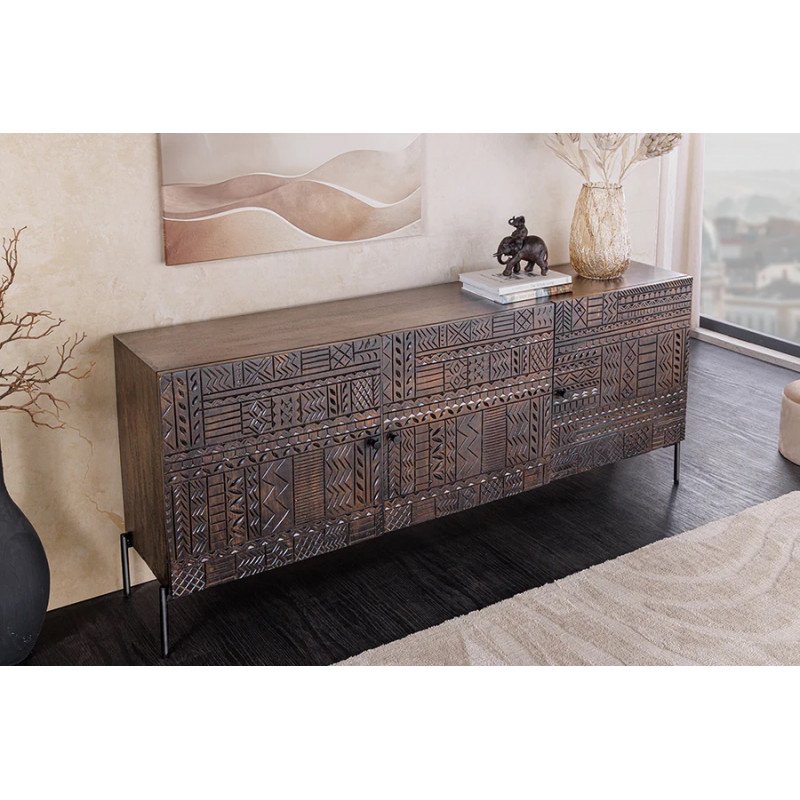 TRIBAL különleges mangófa komód - 177cm