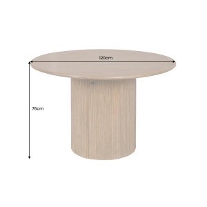 TRES CHIC különleges mangófa étkezőasztal - 120cm