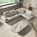 LUMERA prémium bőr sarokkanapé - jobbos kivitel