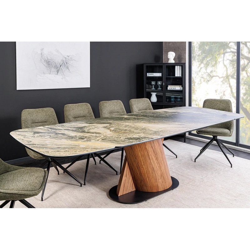 ELEMENTS bővíthető kerámia étkezőasztal - beige - 180-260cm