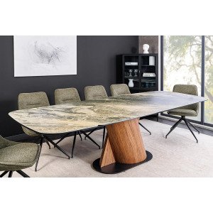 ELEMENTS bővíthető kerámia étkezőasztal - beige - 180-260cm Bővíthető étkezőasztal