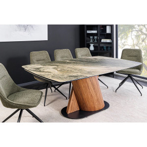 ELEMENTS bővíthető kerámia étkezőasztal - beige - 180-260cm
