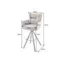 BIG GEORGE-III exkluzív bárszék - taupe