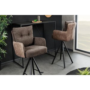 BIG GEORGE-III exkluzív bárszék - taupe INVICTA