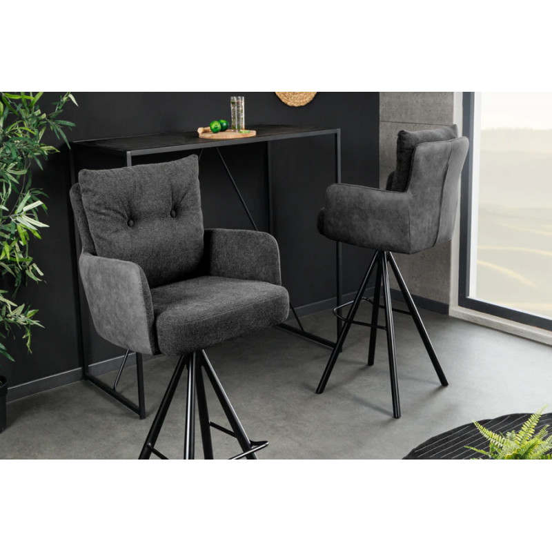 BIG GEORGE-III exkluzív bárszék - szürke