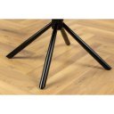 SIGNATURE design forgatható szék - valódi bőr - fekete