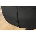 SIGNATURE design forgatható szék - valódi bőr - fekete