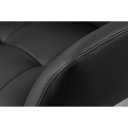 SIGNATURE design forgatható szék - valódi bőr - fekete