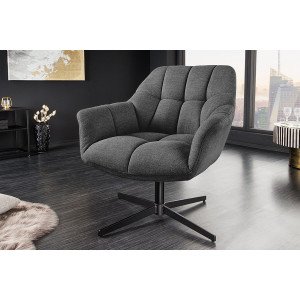 PAPILLON design fotel - szürke INVICTA