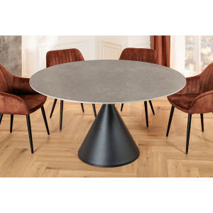 SIGNATURE design kerek étkezőasztal - 135cm - szürke