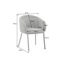 FLORENZ modern szék - rozsda