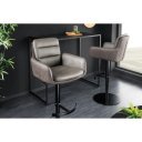 BIG GEORGE prémium bőr bárszék - taupe