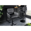 BIG GEORGE prémium bőr bárszék - antracit