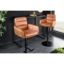 BIG GEORGE prémium bőr bárszék - barna