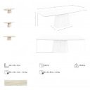 SCULPTURA prémium kerámia étkezőasztal - 240cm