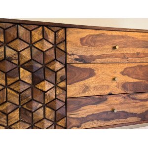 BRUNELLO design rózsafa komód - 180cm