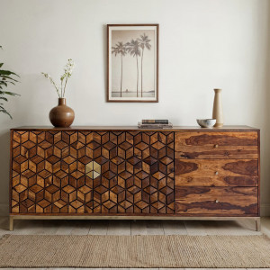 BRUNELLO design rózsafa komód - 180cm