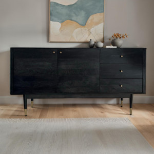 SUPREMA modern akác komód - 160cm