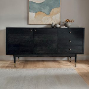 SUPREMA modern akác komód - 160cm