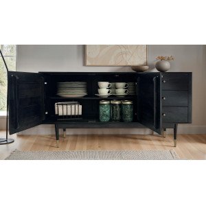 SUPREMA modern akác komód - 160cm