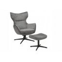 VOGUE design bársony fotel - szürke