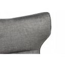 VOGUE design bársony fotel - szürke