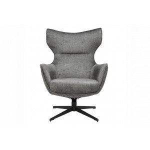 VOGUE design bársony fotel - szürke