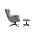 VOGUE design bársony fotel - taupe