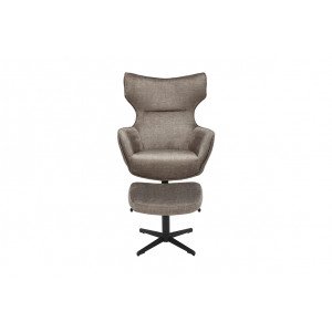 VOGUE design bársony fotel - taupe