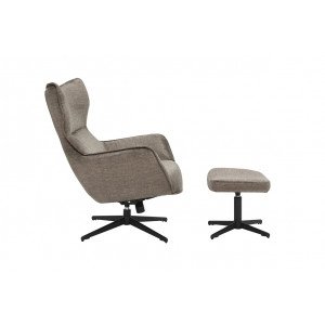 VOGUE design bársony fotel - taupe
