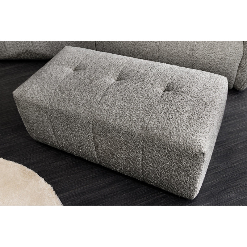 ROYAL design boucle puff - szürke