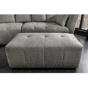 ROYAL design boucle puff - szürke