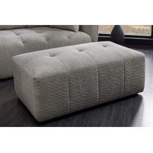 ROYAL design boucle puff - szürke