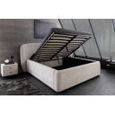 ART DECO exkluzív boucle ágykeret - 180x200cm - szürke