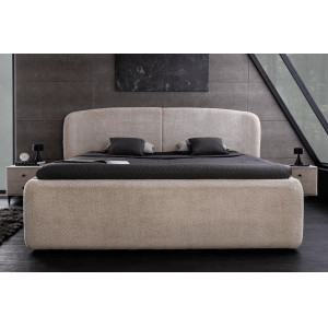 ART DECO exkluzív boucle ágykeret - 180x200cm - szürke