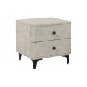 ART DECO exkluzív boucle éjjeliszekrény - szürke