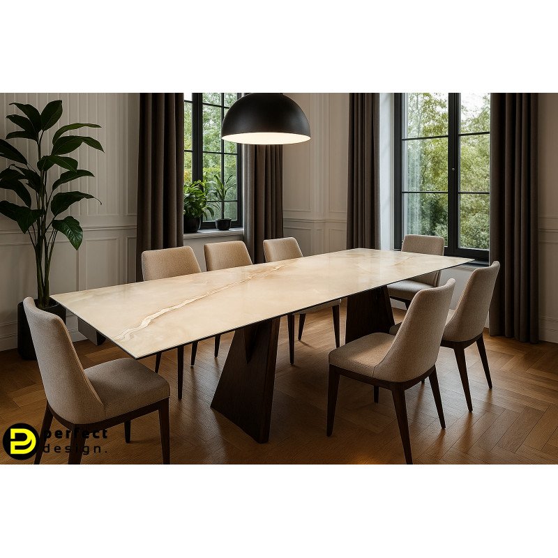 MAIKKI design kerámia bővíthető étkezőasztal - 200-300cm
