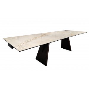 MAIKKI design kerámia bővíthető étkezőasztal - 200-300cm
