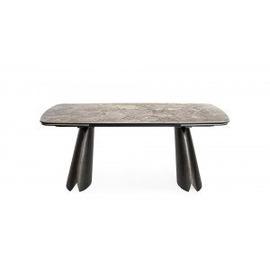 PATAGONIA design kerámia bővíthető étkezőasztal - 180-260cm - szürke