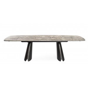 PATAGONIA design kerámia bővíthető étkezőasztal - 180-260cm - szürke