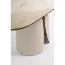 SOLENTE design kerámia bővíthető étkezőasztal - 180-240cm - beige