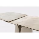 SOLENTE design kerámia bővíthető étkezőasztal - 180-240cm - beige