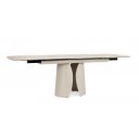 SOLENTE design kerámia bővíthető étkezőasztal - 180-240cm - beige